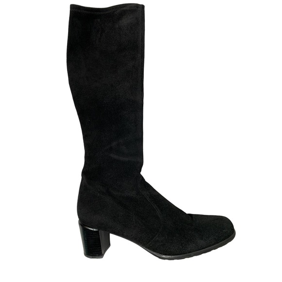 Stuart Weitzman Black Heeled Boots - Picture 2 of 8